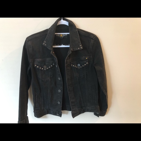 lucky brand black denim jacket